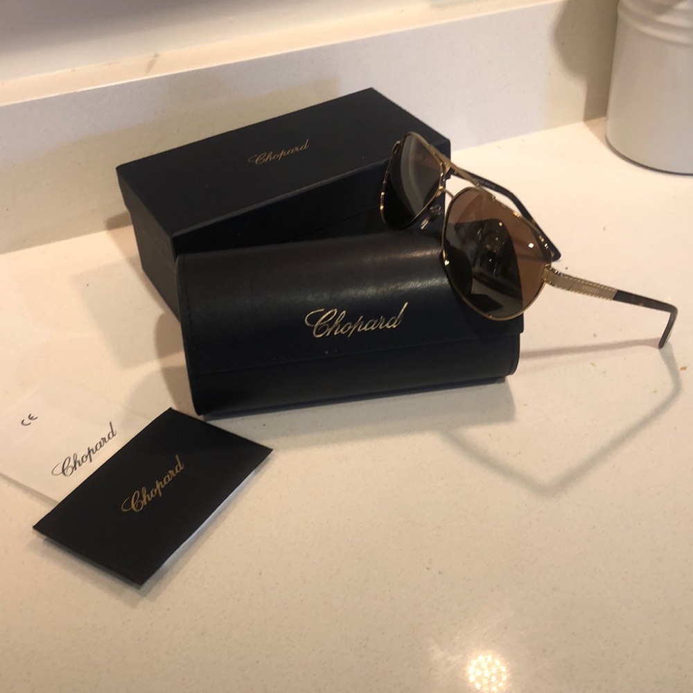 New Men’s Aviator Style Chopard Sunglasses
